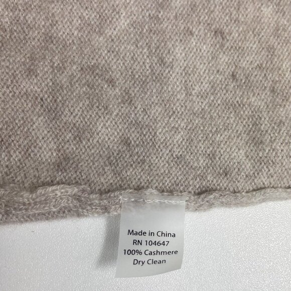 Kinross Lightweight 100% Cashmere Cardigan Sz M Colorblock Open Front Sweater - Picture 6 of 6